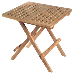 Square 50cm Teak  Folding Picnic Table, Natural by Schots, a Tables for sale on Style Sourcebook