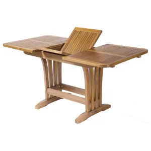Mini Landsort Extendable Teak Dining Table, Natural by Schots, a Tables for sale on Style Sourcebook