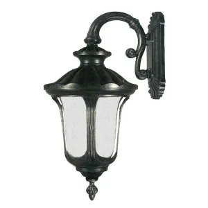 Wellington Large Outdoor Wall Light, Antique Black by Lighting Inspirations, a Lamps for sale on Style Sourcebook