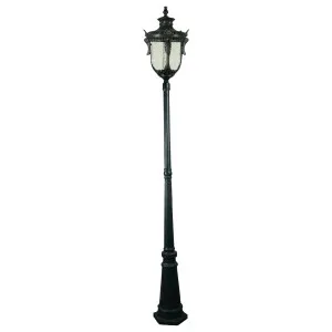 Wellington Large Standard Outdoor Garden Post Light, Antique Black by Lighting Inspirations, a Lamps for sale on Style Sourcebook