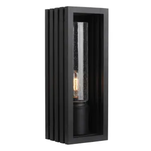 Portico Small Outdoor Wall Sconce, Matte Black by Lighting Inspirations, a Lamps for sale on Style Sourcebook