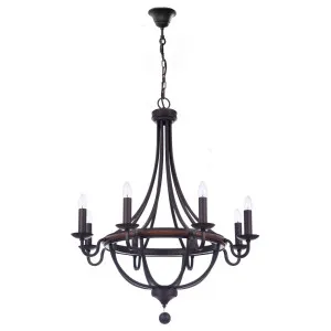 Lakewood 8 Light Pendant, Bronze by Lighting Inspirations, a Chandeliers for sale on Style Sourcebook