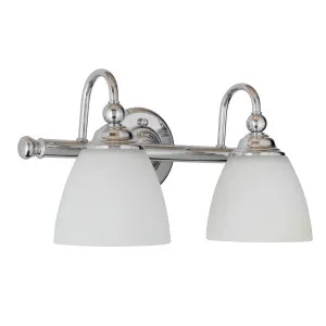 Nova 2 Light Wall Bracket, Chrome by Lighting Inspirations, a Wall Lighting for sale on Style Sourcebook