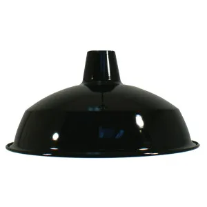 Warehouse 420mm Metal Shade 29mm Hole, Black by Lighting Inspirations, a Lamp Shades for sale on Style Sourcebook