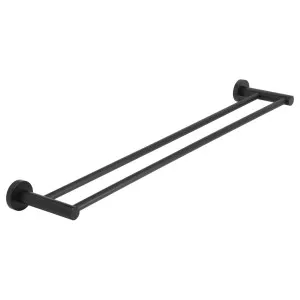 Round Double Towel Rail 600mm, Matte Black by Meir, a Towel Rails for sale on Style Sourcebook