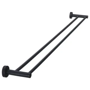 Round Double Towel Rail 900mm, Matte Black by Meir, a Towel Rails for sale on Style Sourcebook