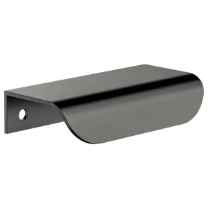 Oppen Edge-Pull 75mm Cabinet Handle, Shadow Gunmetal by Meir, a Cabinet Hardware for sale on Style Sourcebook
