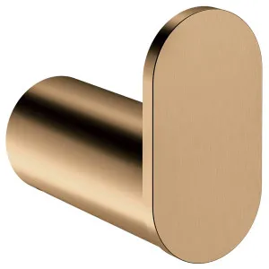 Curvae Single Robe Hook, Lustre Bronze by Meir, a Towel Rails for sale on Style Sourcebook