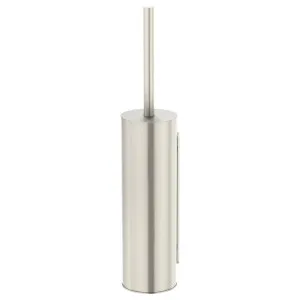 Round Toilet Brush and Holder, Brushed Nickel by Meir, a Toilet Brushes & Sets for sale on Style Sourcebook