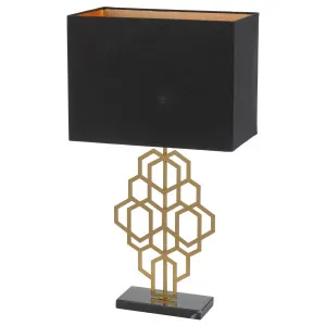 Akron Large Table Lamp, Antique Gold & Black by Telbix, a Lamps for sale on Style Sourcebook