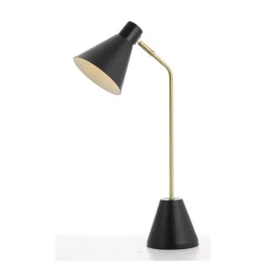 Ambia Table Lamp, Brass Tube & Matte Black by Telbix, a Lamps for sale on Style Sourcebook