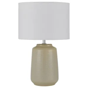 Anni Table Lamp, White, Cream Shade by Telbix, a Lamps for sale on Style Sourcebook