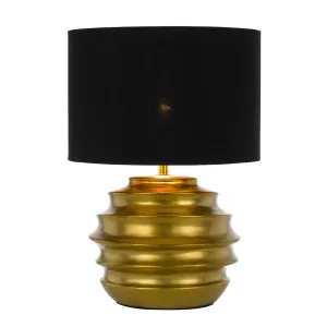 Aras Ceramic Table Lamp, Black, Gold by Telbix, a Lamps for sale on Style Sourcebook