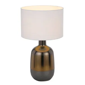 Arthur Ceramic Table Lamp, Bronze, White by Telbix, a Lamps for sale on Style Sourcebook