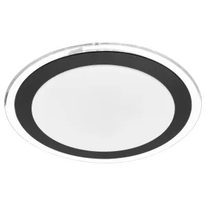 Astrid 33cm 18W Led Oyster, Satin, Black by Telbix, a Chandeliers for sale on Style Sourcebook