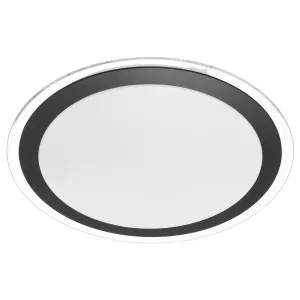 Astrid 43cm 30W Led Oyster Light, Satin, Black by Telbix, a Chandeliers for sale on Style Sourcebook