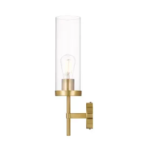 Garot Wall Light, Clear Glass, Antique Gold by Telbix, a Wall Lighting for sale on Style Sourcebook