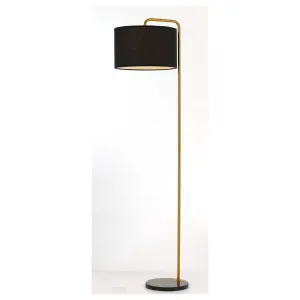 Ingrid Floor Lamp Gold Black by Telbix, a Lamps for sale on Style Sourcebook