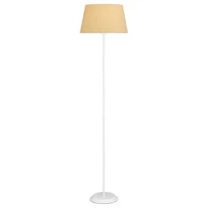 Jaxon Floor Lamp, White, Wheat by Telbix, a Lamps for sale on Style Sourcebook