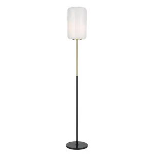 Korova Floor Lamp, White Marble, Brass, Opal Matte by Telbix, a Lamps for sale on Style Sourcebook
