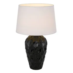 Madrid Ceramic Table Lamp, Black by Telbix, a Lamps for sale on Style Sourcebook