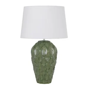 Madrid Ceramic Table Lamp, Green by Telbix, a Lamps for sale on Style Sourcebook