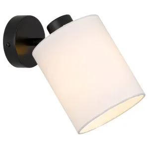 Malone Wall Lamp, Black, White by Telbix, a Lamps for sale on Style Sourcebook