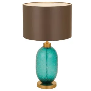 Manolo Table Lamp, Brown, Antique Gold, Teal by Telbix, a Lamps for sale on Style Sourcebook