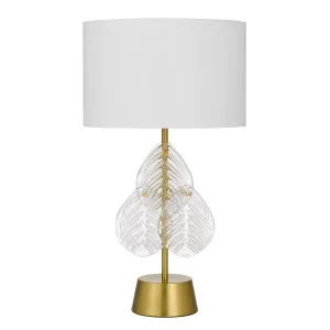 Melania Table Lamp, White, Gold by Telbix, a Lamps for sale on Style Sourcebook