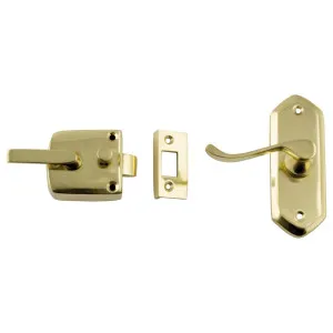 Victorian Screen Door Latch (L Hand), Pol Brass by Tradco, a Internal Doors for sale on Style Sourcebook