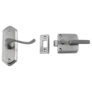 Victorian Screen Door Latch (R Hand), Sat Chrome by Tradco, a Internal Doors for sale on Style Sourcebook