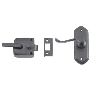 Victorian Screen Door Latch (L Hand), Matte Black by Tradco, a Internal Doors for sale on Style Sourcebook
