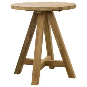 Jalta 80cm Round Reclaimed Teak Bar Table by Schots, a Tables for sale on Style Sourcebook