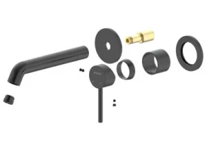 Projix Curved Wall Mixer Set 180mm Spout Trim Only Lf In Black By Raymor by Raymor, a Bathroom Taps & Mixers for sale on Style Sourcebook