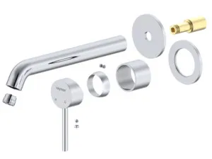 Projix Curved Wall Mixer Set 220mm Spout Trim Only Chrome Lf In Chrome Finish By Raymor by Raymor, a Bathroom Taps & Mixers for sale on Style Sourcebook