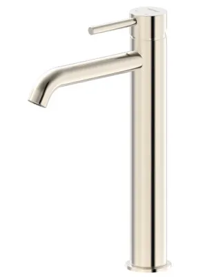 Projix Curved Basin Mixer Tower Lf | Made From Brass In Brushed Nickel By Raymor by Raymor, a Bathroom Taps & Mixers for sale on Style Sourcebook