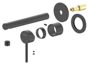 Projix Straight Wall Mixer Set 180mm Spout Trim Only Lf In Black By Raymor by Raymor, a Bathroom Taps & Mixers for sale on Style Sourcebook