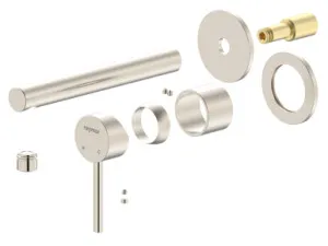 Projix Straight Wall Mixer Set 180mm Spout Trim Only Lf In Brushed Nickel By Raymor by Raymor, a Bathroom Taps & Mixers for sale on Style Sourcebook