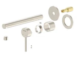 Projix Straight Wall Mixer Set 220mm Spout Trim Only Lf In Brushed Nickel By Raymor by Raymor, a Bathroom Taps & Mixers for sale on Style Sourcebook