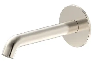 Projix Curved Basin Or Bath Spout 180mm Lf | Made From Brass In Brushed Nickel By Raymor by Raymor, a Bathroom Taps & Mixers for sale on Style Sourcebook