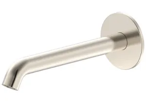 Projix Curved Basin Or Bath Spout 220mm Lf | Made From Brass In Brushed Nickel By Raymor by Raymor, a Bathroom Taps & Mixers for sale on Style Sourcebook
