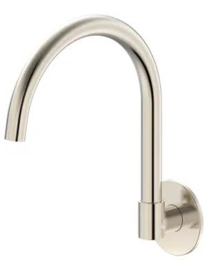 Projix Gooseneck Swivel Basin Or Bath Spout 200mm Lf | Made From Brass In Brushed Nickel By Raymor by Raymor, a Bathroom Taps & Mixers for sale on Style Sourcebook