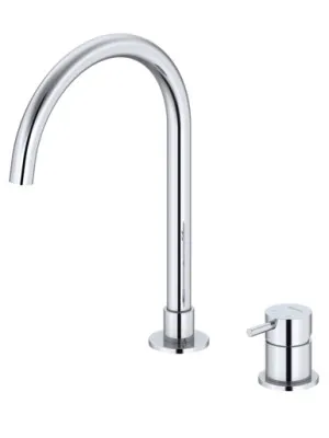 Projix Gooseneck Swivel Hob Mixer Set 200mm Lf | Made From Brass In Chrome Finish By Raymor by Raymor, a Bathroom Taps & Mixers for sale on Style Sourcebook