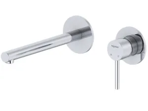 Projix Straight Wall Mixer Set 220mm Spout Lf | Made From Brass In Chrome Finish By Raymor by Raymor, a Bathroom Taps & Mixers for sale on Style Sourcebook