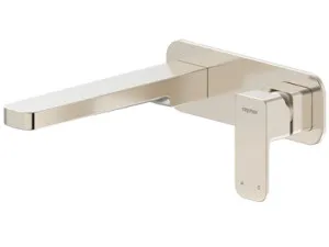 Sigma Wall Mixer Set With 220mm Spout Lf | Made From Brass In Brushed Nickel By Raymor by Raymor, a Bathroom Taps & Mixers for sale on Style Sourcebook