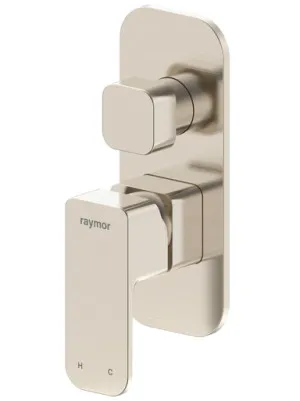 Sigma Wall Mixer With Diverter | Made From Brass In Brushed Nickel By Raymor by Raymor, a Bathroom Taps & Mixers for sale on Style Sourcebook
