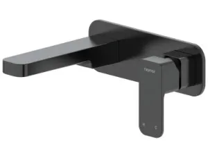 Sigma Wall Mixer Set With 180mm Spout Lf | Made From Brass In Black By Raymor by Raymor, a Bathroom Taps & Mixers for sale on Style Sourcebook