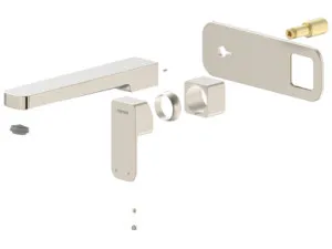 Sigma Wall Mixer Set With 220mm Spout (Trim Kit Only) Lf | Made From Brass In Brushed Nickel By Raymor by Raymor, a Bathroom Taps & Mixers for sale on Style Sourcebook