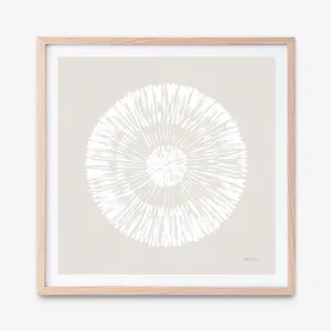 Coastal Block Print II Neutral (Square) Art Print by The Print Emporium, a Prints for sale on Style Sourcebook