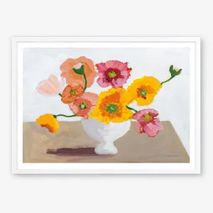 Sorbet Poppies I Art Print by The Print Emporium, a Prints for sale on Style Sourcebook